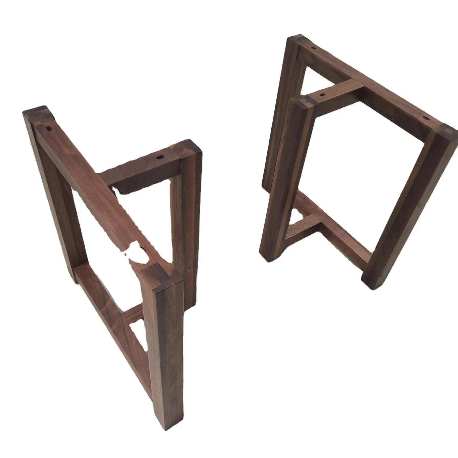 Dining table thick chestnut wood feet furniture with feet industrial country wooden feet