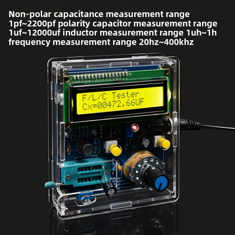 Capacitance Inductance Frequency Measurement DIY Kit Electronic Welding Practice 51 Single Chip Tester Board