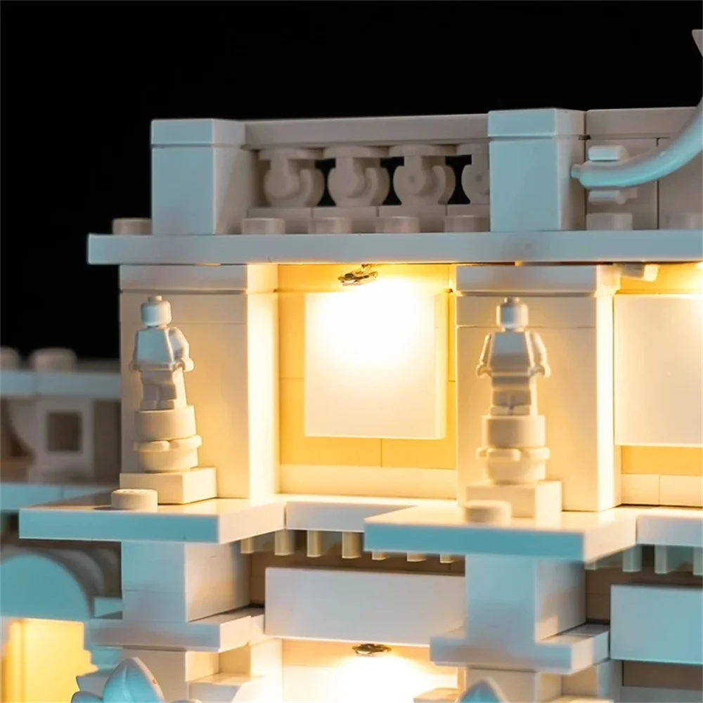 Set di illuminazione per la serie di arte e artigianato di architettura fontana Trevi 21062 non include un blocco di costruzione (solo kit di luci a LED)