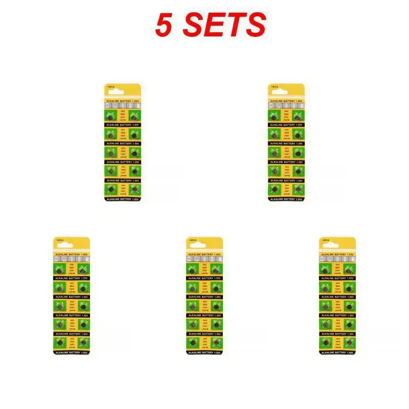 10/50PCS AG3 192 384 392 392A LR41 LR736 SR41 SR41SW SR41W 1.55V Alkaline Battery For Toy Watch Calculator Remote Button Cell