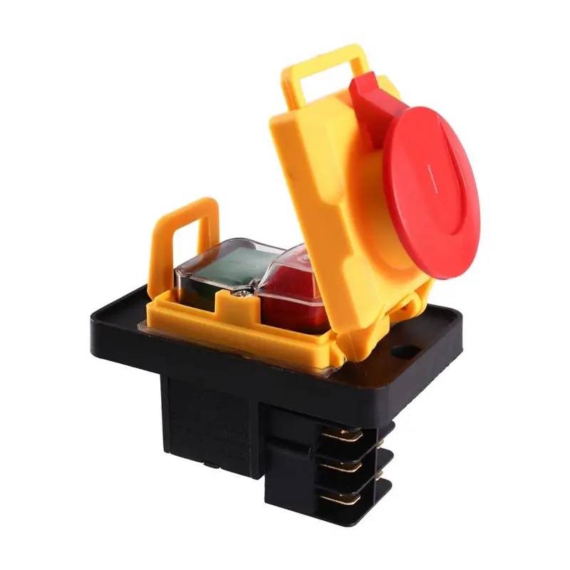 

LLCS-KJD22 250V Electromagnetic Switch Waterproof 6Pin Push Button Switch For Lathe Machines Power Tools Waterproof