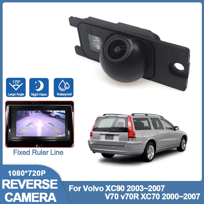 

Камера заднего вида CCD ночного видения для Volvo XC90 2003 ~ 2007 V70 v70R XC70 2000 ~ 2007 камера заднего хода номерного знака