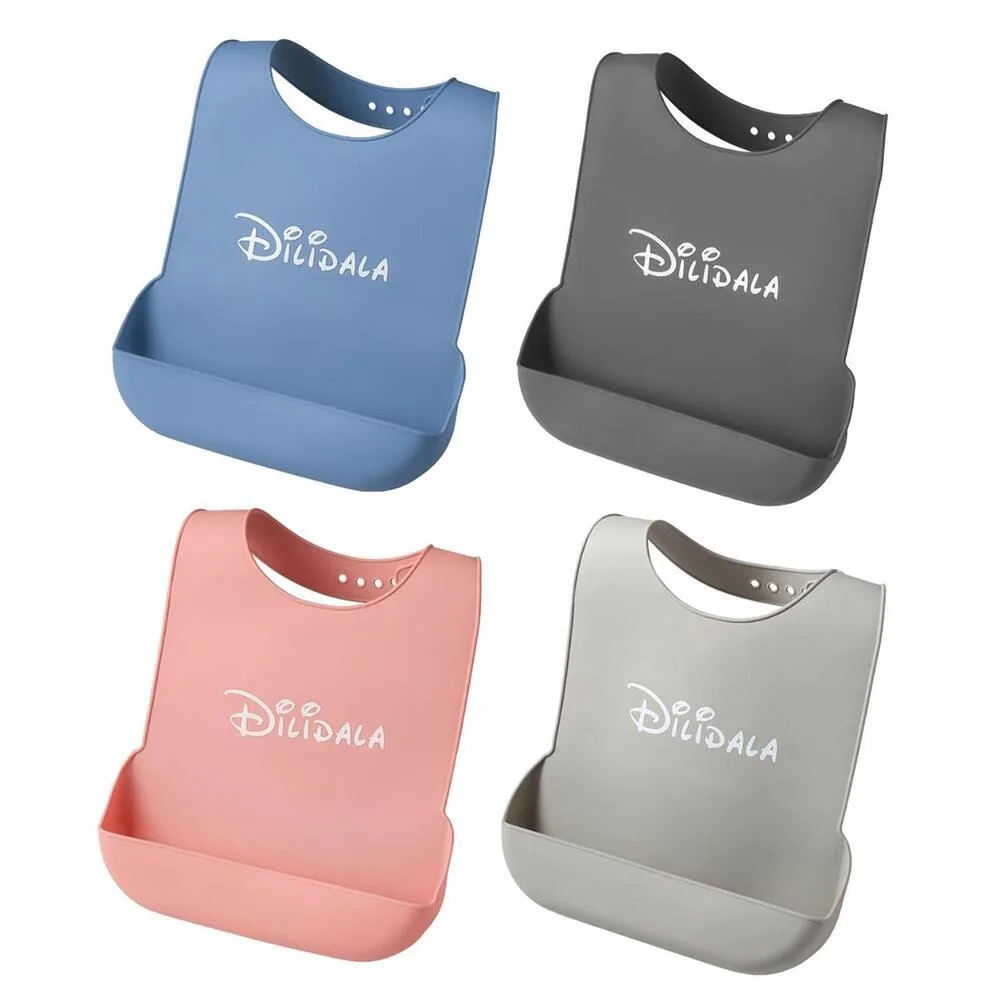 

Waterproof Silicone Elderly Aid Adults Patients Feeding Adult Bib Adults Bibs Eating Protector