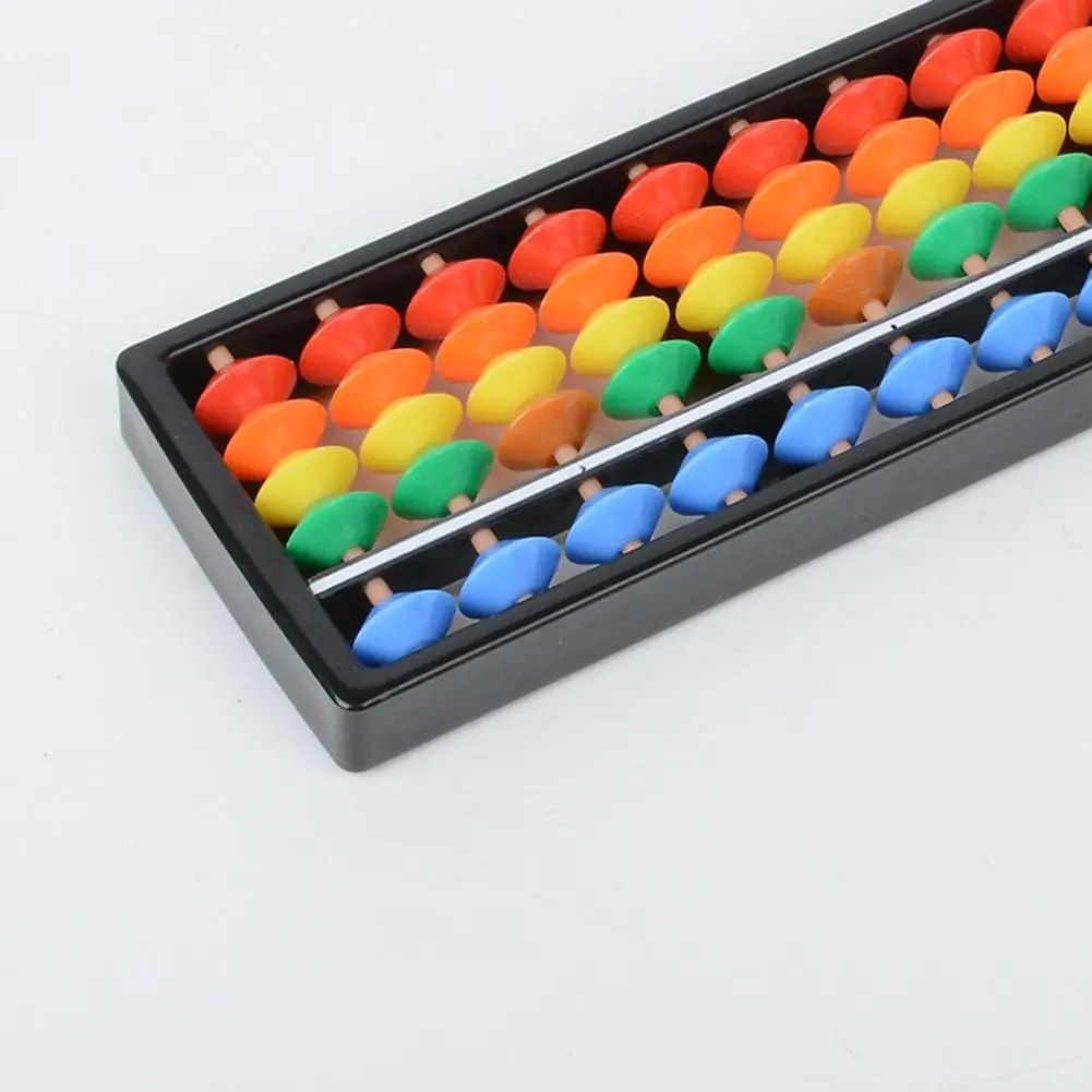 1 PC 17 Column Plastic Abacus With Colorful Beads Children Math Arithmetic Counting Tool For Students Kindergarten Kids