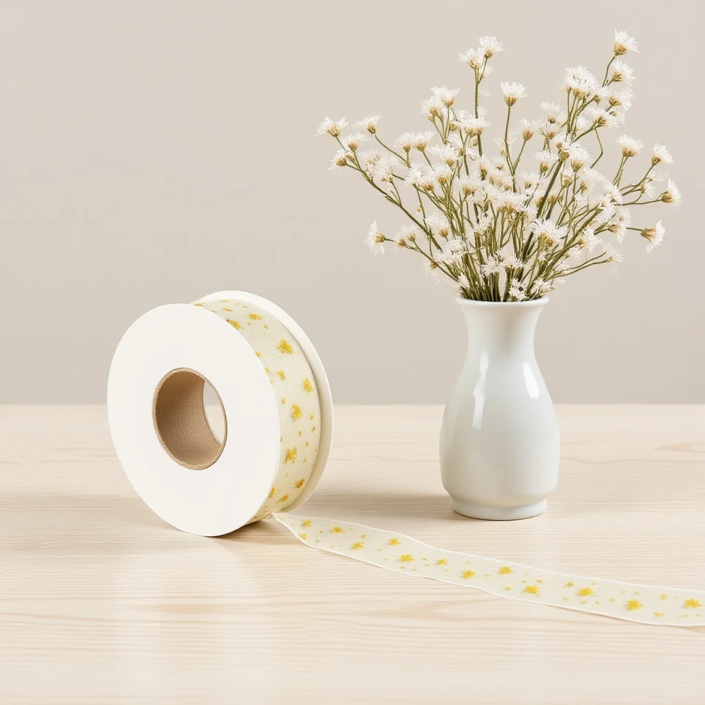 Valentine'S Day Ribbon Sheer Diy Crafts Ribbon Chiffon Mesh Ribbon Elegant For Flower Box Decoration Wedding Arrangement