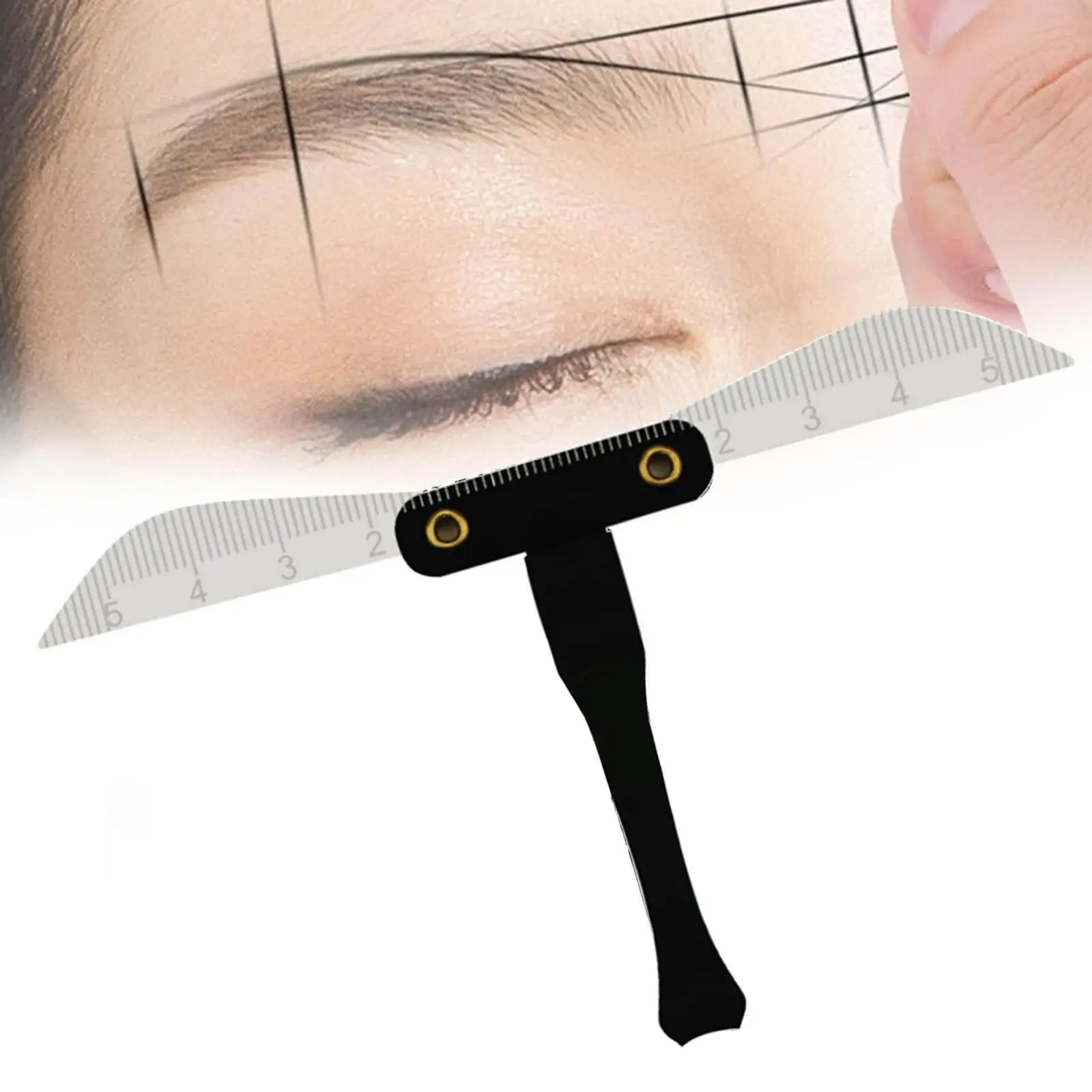 1PC Eyebrow Stencil Ruler Balance Shaper for Tattoos Stylists