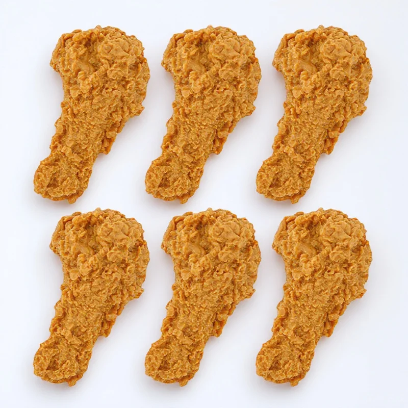 

6pcs Fake Leg Desktop Ornaments Decorations Pvc Drumstick For Home Display Restaurant Scene Layout Props Teaching Tools