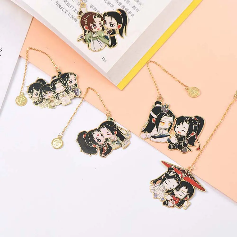 Student Gift Wei Wuxian Metal Grandmaster of Demonic Lan Wangji School Supply Stationery Book Markers Mo Dao Zu Shi Bookmark