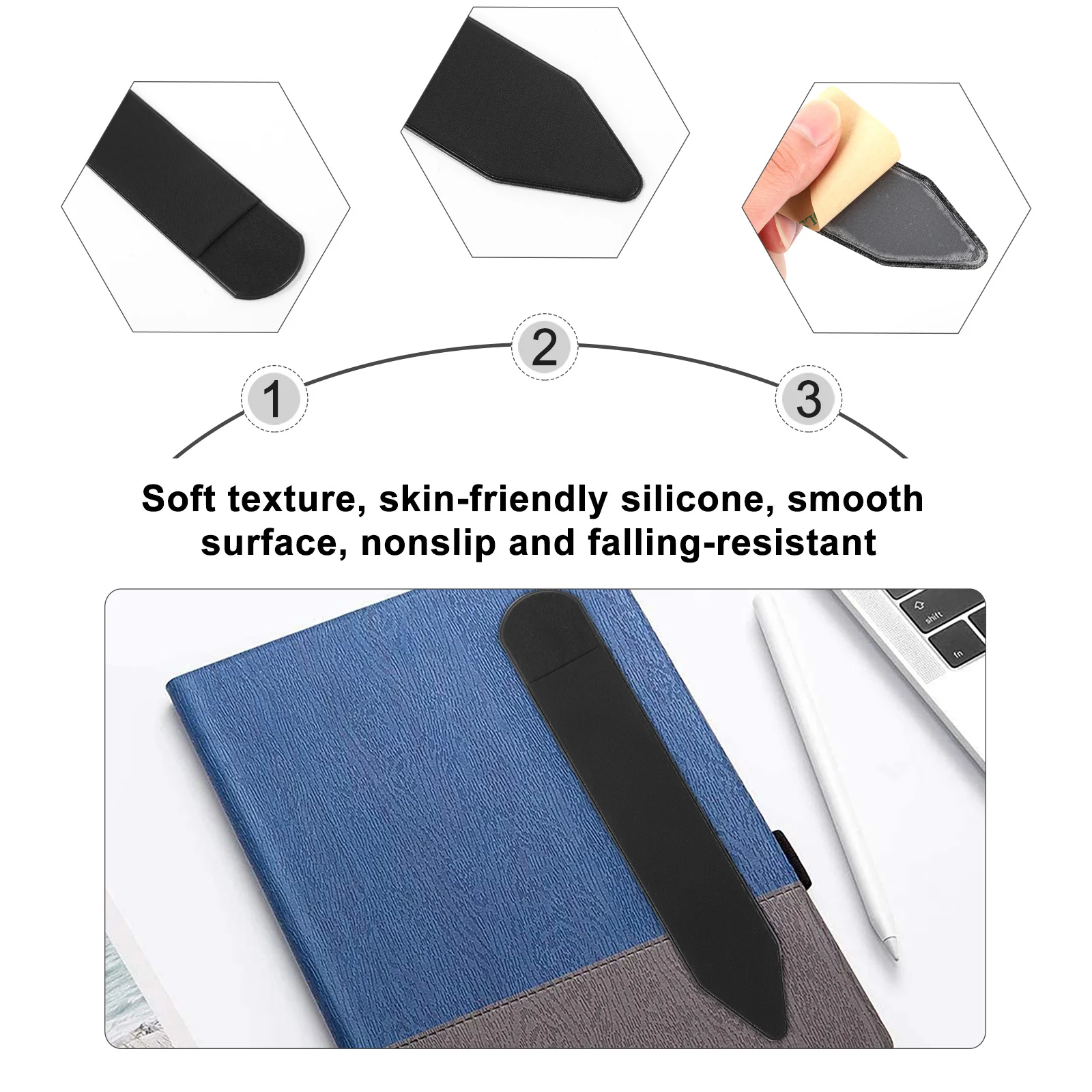 

2pcs Touch Screen Holder Premium Silicone Cover For Electronic Pen Anti-Leak Anti-Dust Nonslip Falling-Resistant Pen Case