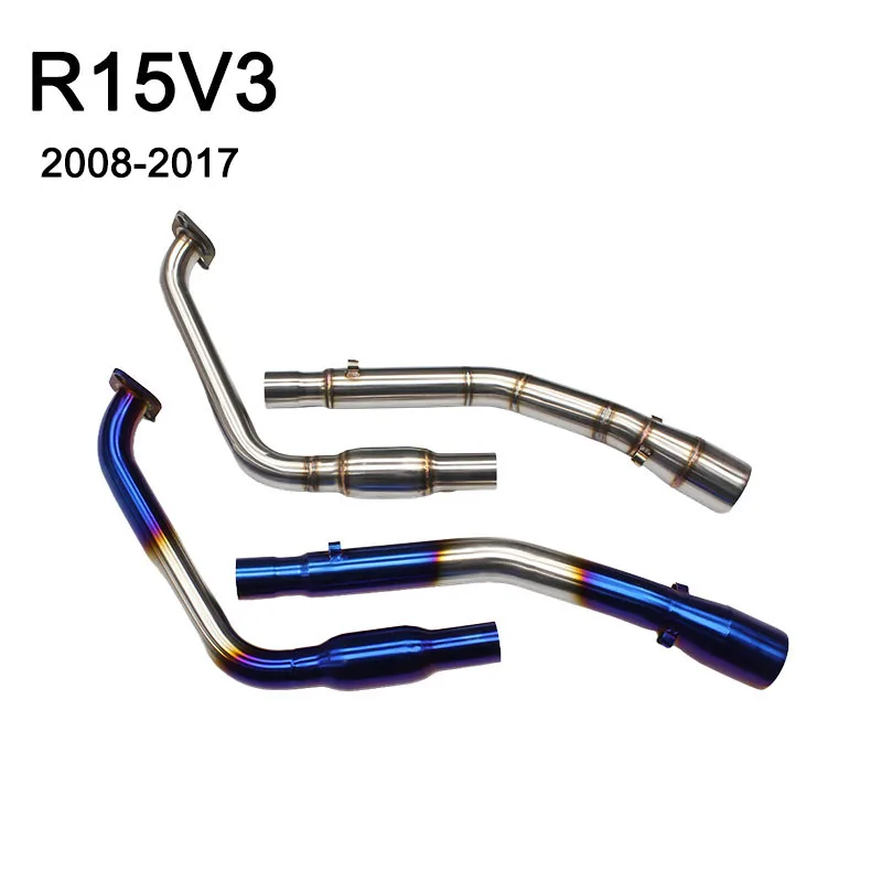 

For Yamaha R15 V3 YZF R15 2008 to 2017 YZF-R125 YZFR15 Escape Motorcycle Exhaust Middle Link Pipe Slip-on