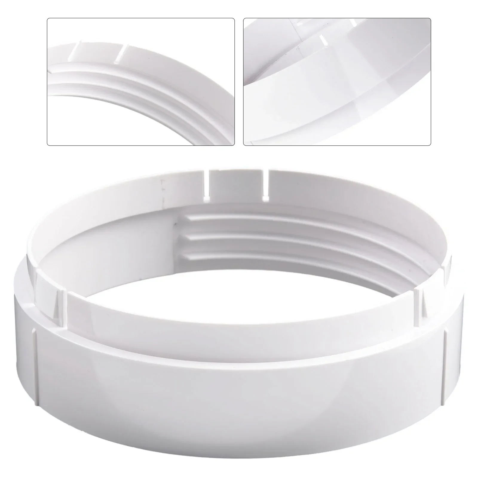 Mobile Air Conditioner Exhaust Duct Circular Connector 15cm With Sealing Baffle Plate Supporting Panel Mounting And Rotation