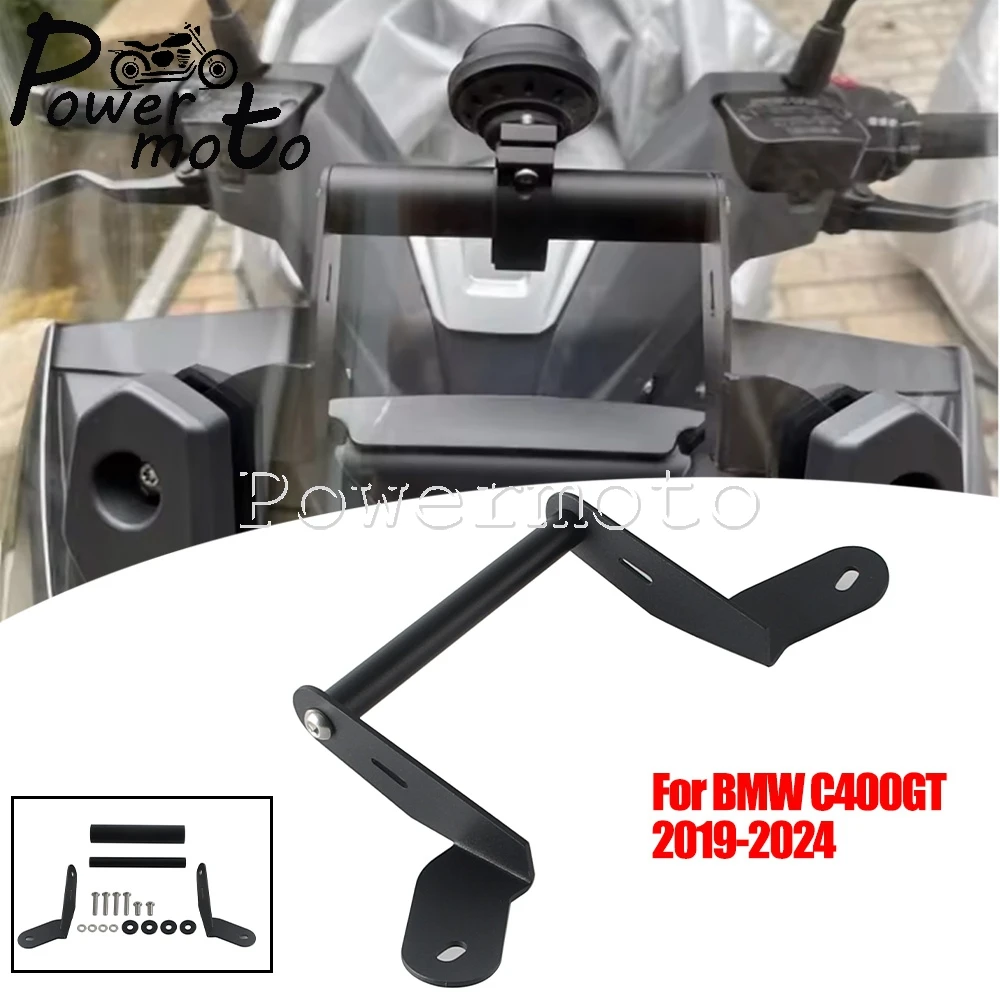 Motorcycle Mobile Phone Holder Stand Support GPS Navigation Bracket Mount Kit For BMW C400GT C 400 GT C400 GT C 400GT 2019-2024