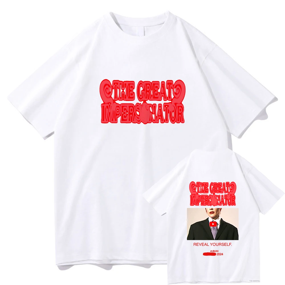 2025 Halsey The Great Impersonator Tshirts Men Clothing Unisex Tops Cotton Short Sleeve Summer Graphic Tee Shirt Vintage Clothes