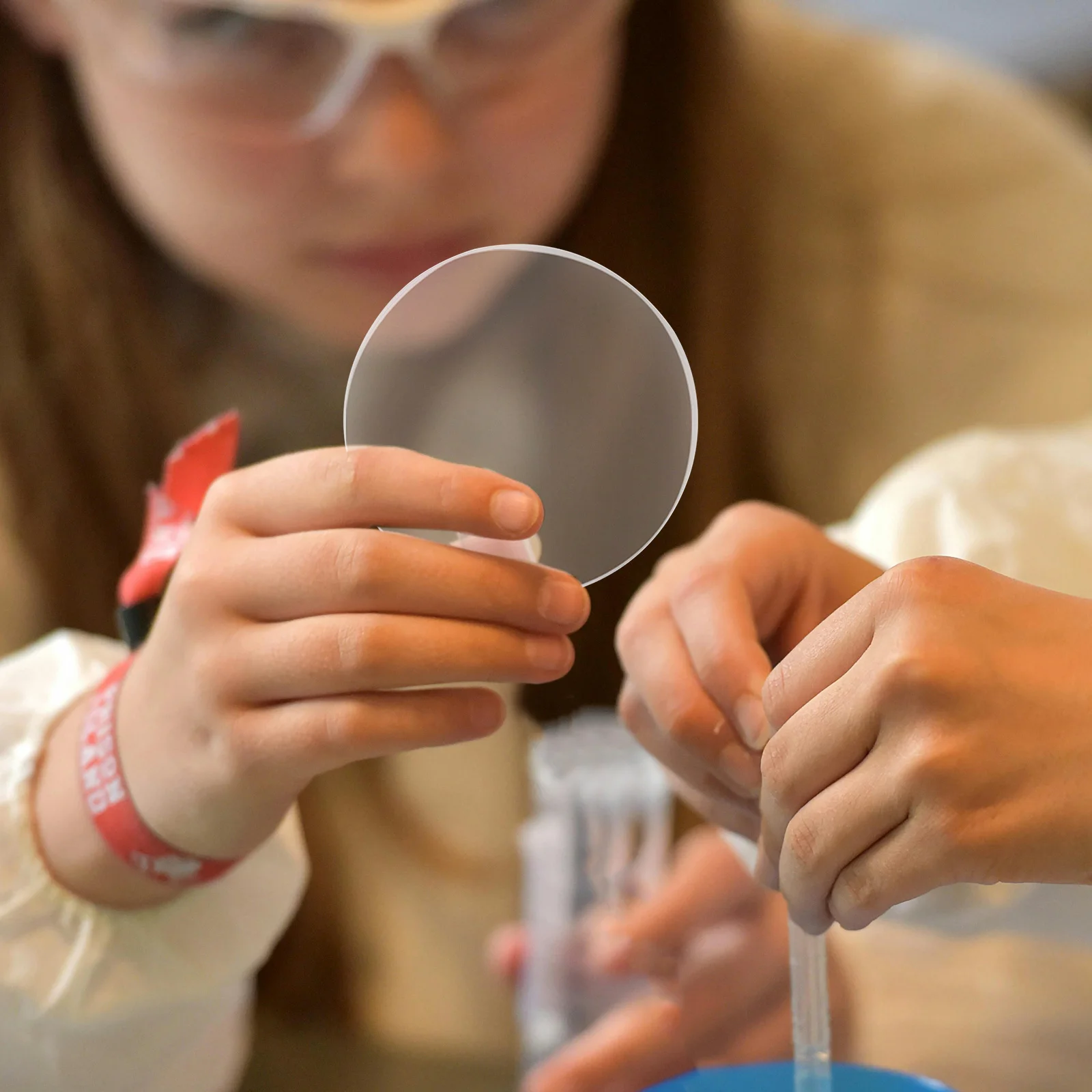 

Optical Acrylic Magnifying Lens Convex for Science Lab Physics Experiments Teaching Portable Lightweight Clear Magnifier Glass