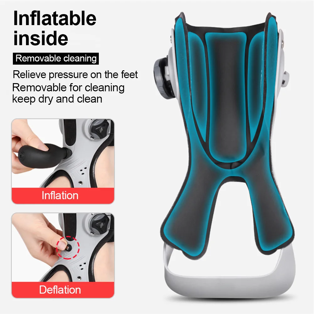 Drop Foot Brace Orthosis with Inflatable Gasbag Balance Foot Corrector Ankle Support for Hemiplegia Patient Stroke Shoes Walking