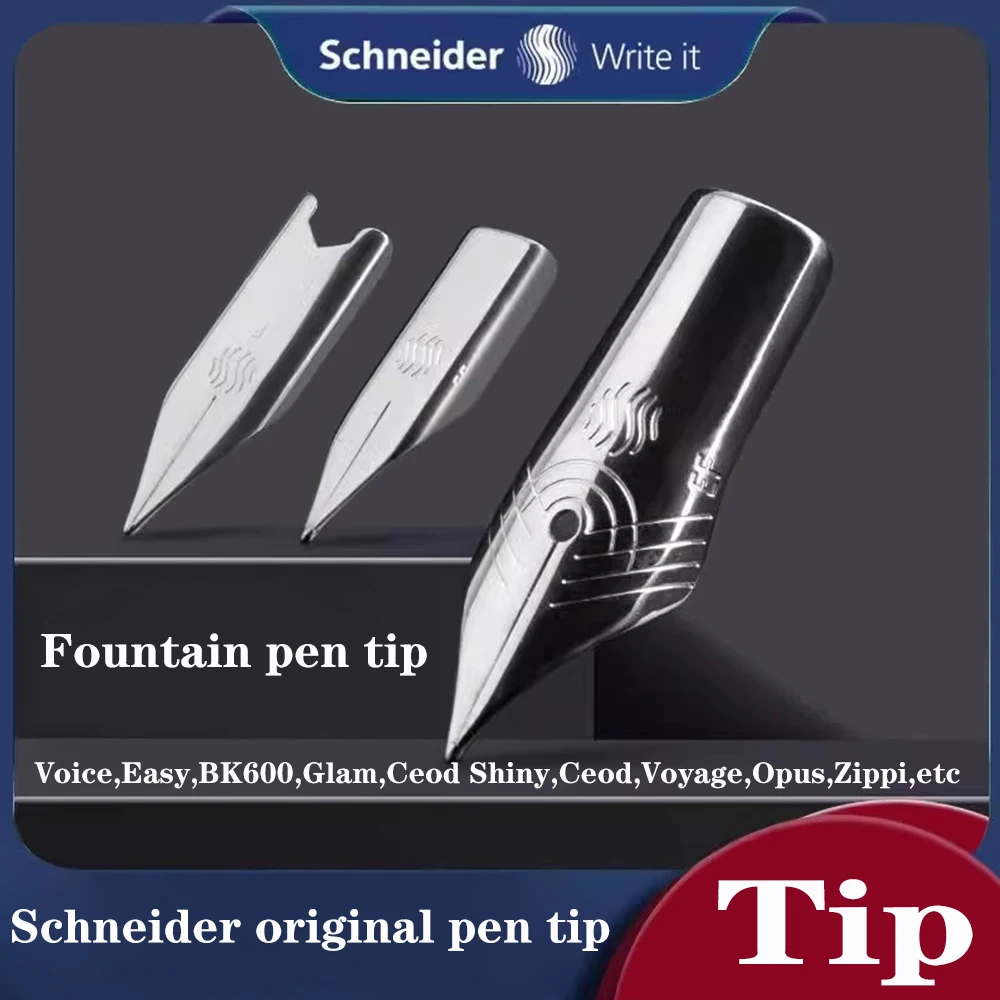 

Наконечник перьевой ручки Schneider, 1 шт., подходит для перьевых ручек Schneider (BK600/Easy/Base Kid/ID/BK40 и т. д.) Канцелярские принадлежности «Снова в школу»