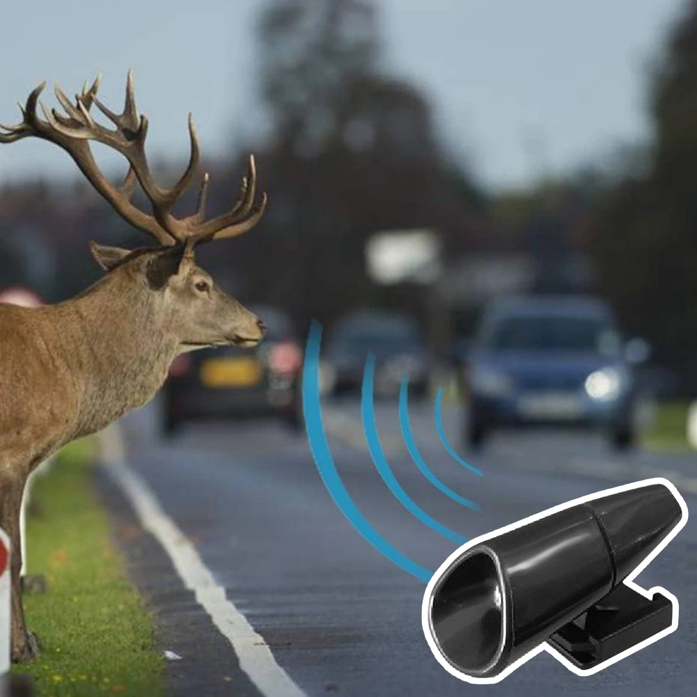 Ultrasonic Whistle-Shaped Deer Repeller, dispositivo anti-colisão durável para Motor, Wind Drivens