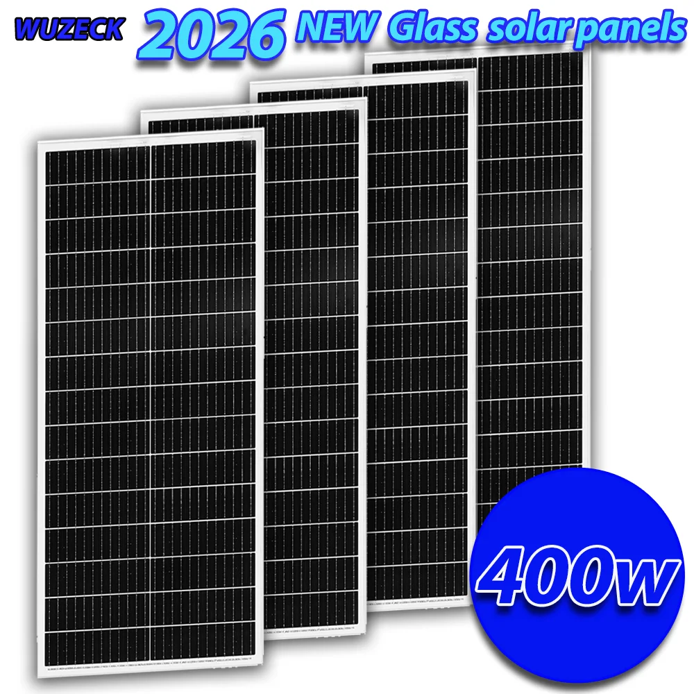 300W Starres Solarmodul Hocheffiziente Solarzellen Glas-Solarmodul 100W Monokristallines Glas-Solarmodul 12V für Zuhause