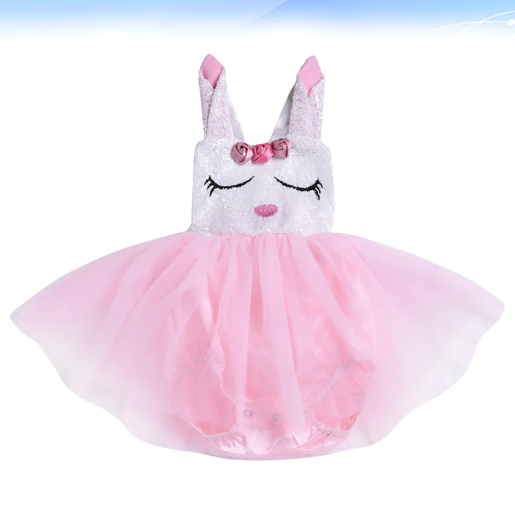 Teen Shirts Princess for Girls Easter Rabbit Mesh Skirt Pink Tutu