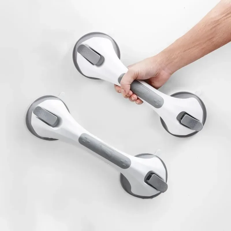1Pcs Grab Bar Nail-Free Suction Cup Wall Mounted Glass Door Handle Bathroom Sliding Door Handle Safety Handrail for Bathroom