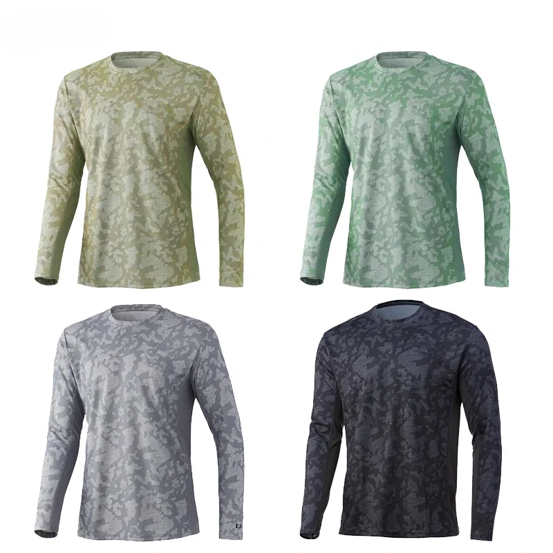 

Men's Fishing T-Shirt UPF 50+ Fishing Clothing Outdoor Sports Long Sleeve Sweatshirt Casual Breathable UV Protection Top