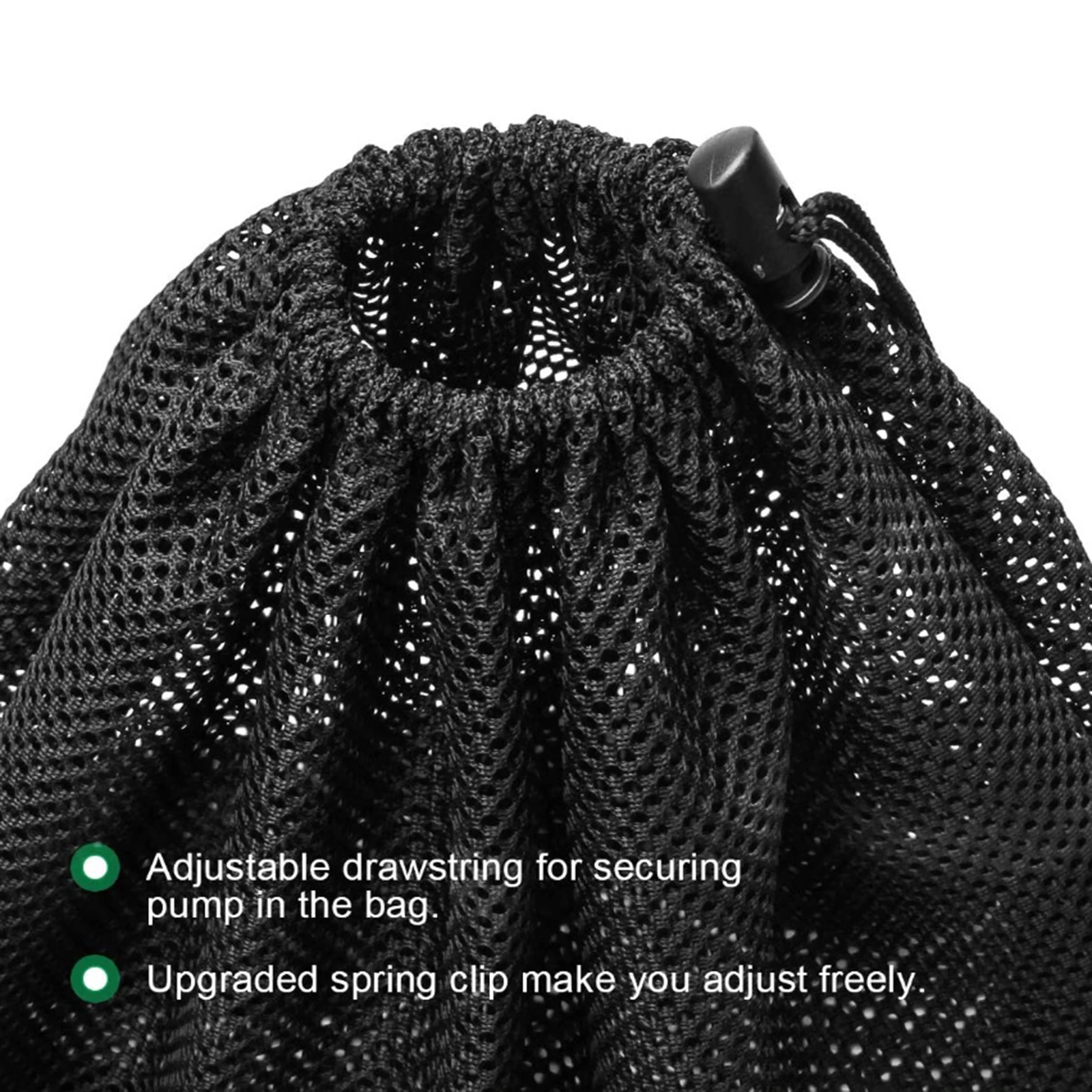 Tear Resistant Drawstring Pond Pumps Aquarium Filter Fish Tank Accessory 31x41CM Black Barrier Net Bag