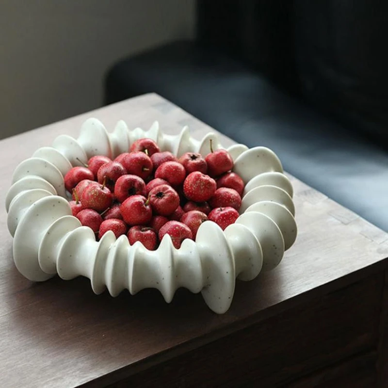 

Modern Light Luxury Art Style Irregular Fruit Plate Aesthetic Storage Tray Desktop Decoration