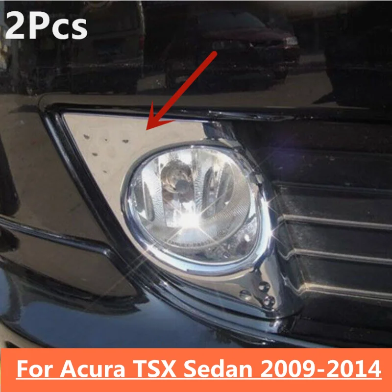 

2 шт. хромированные передние противотуманные фары, крышка лампы, лицевая панель, декор для Acura TSX 2009-2014
