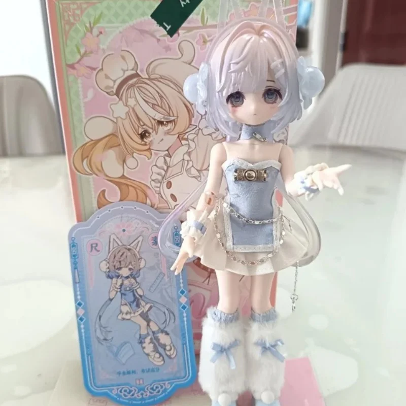 

Genuine Come4free Minty Fortune Sign Spirit Series 3 1/8 Bjd Doll Posable Action Figure Dress Up Collectible Blind Box Girls Toy