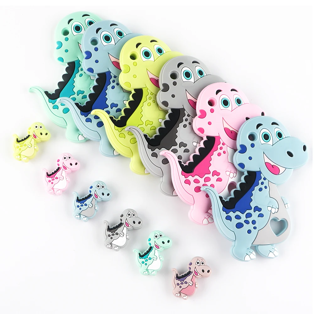 Kovict New Cat Dinosaur Silicone Beads Pendants Food Grade For DIY Jewelry Bracelets Necklace Accessories