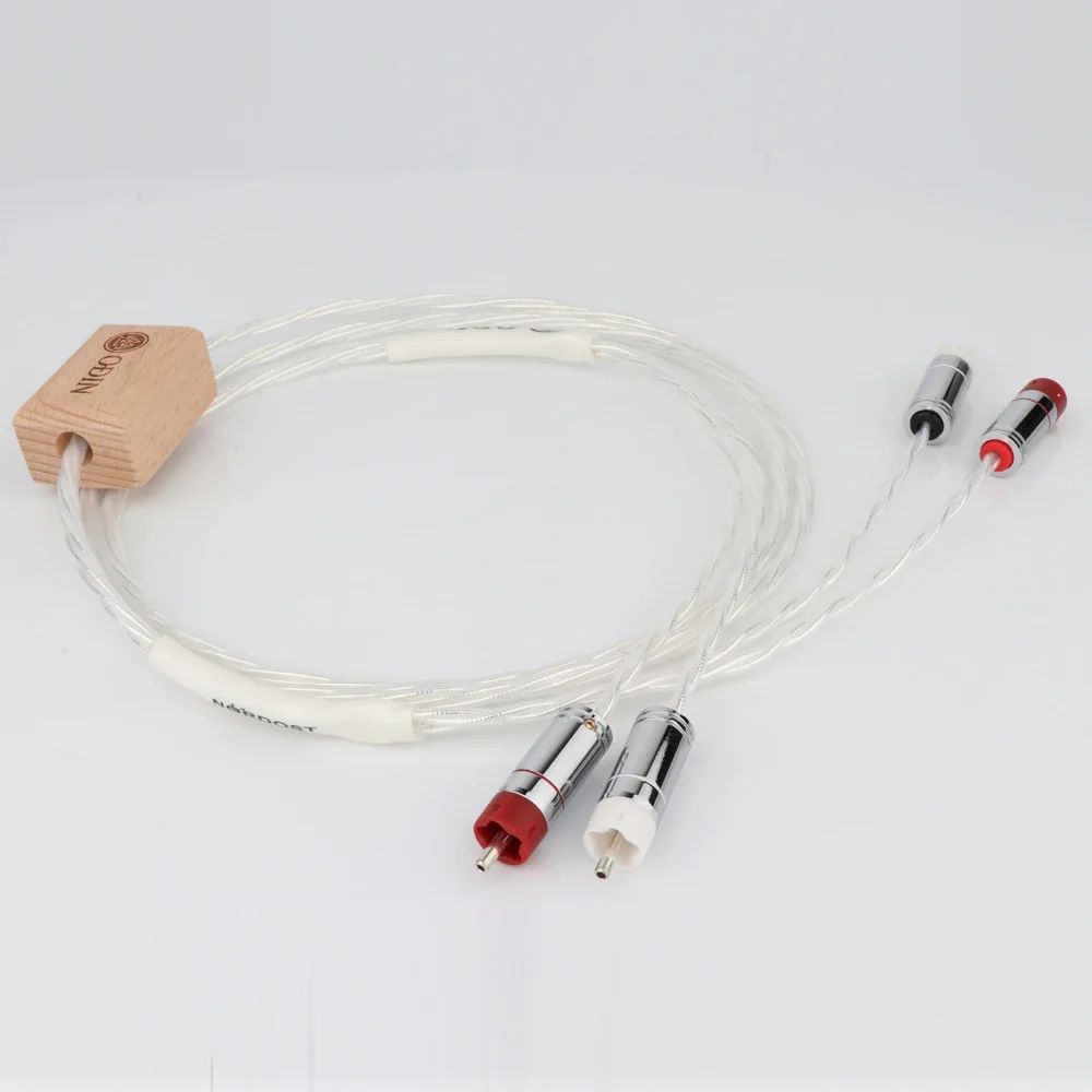 

Nordost Odin HiFi Fever Audio RCA Signal Cable Double Lotus Sterling Silver Audio Cable X442