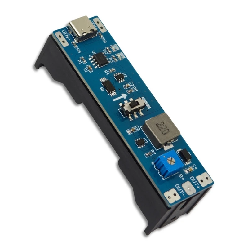 

5V 9V 12V Type-C 18650 Lithium Battery Boost Step Up Module 3.7V to 9V 12V 1A Battery Charging Booster Regulator Module