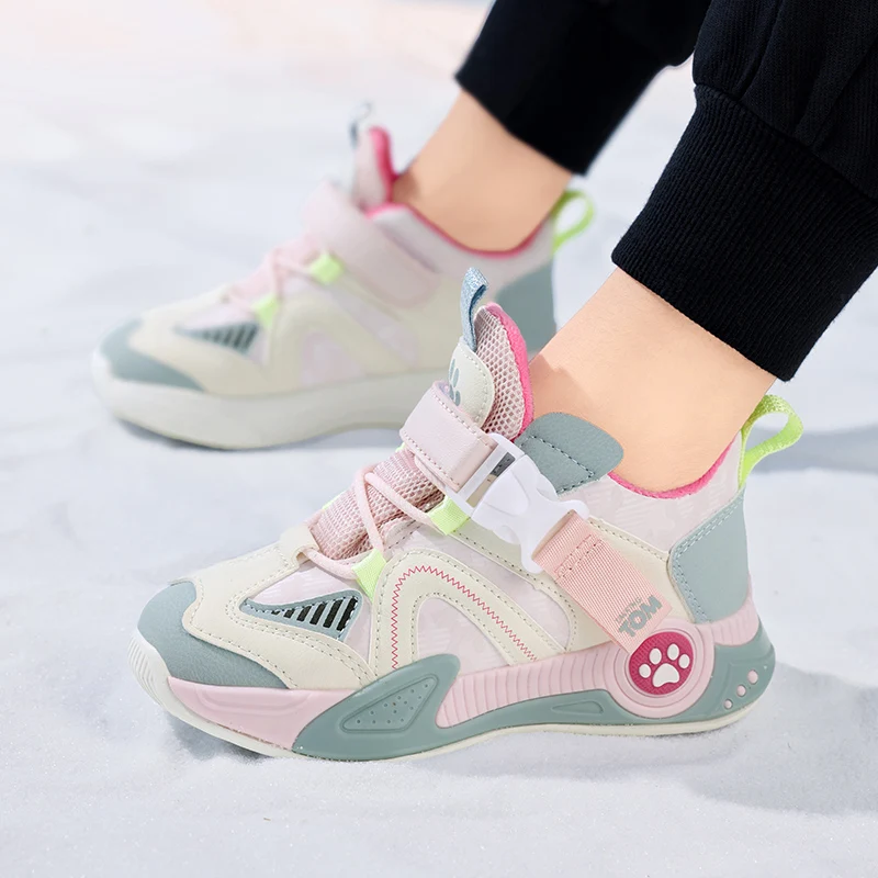 2025 otoño nuevas zapatillas de deporte para niños zapatos cálidos con forro polar para niños y niñas suela suave calzado informal cómodo para correr para 3-8 años