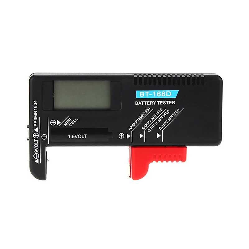 BT-168 PRO 168D Digital Battery Capacity Tester Universal Battery Colour Coded Meter Indicate Volt Tester Checker BT168 Power