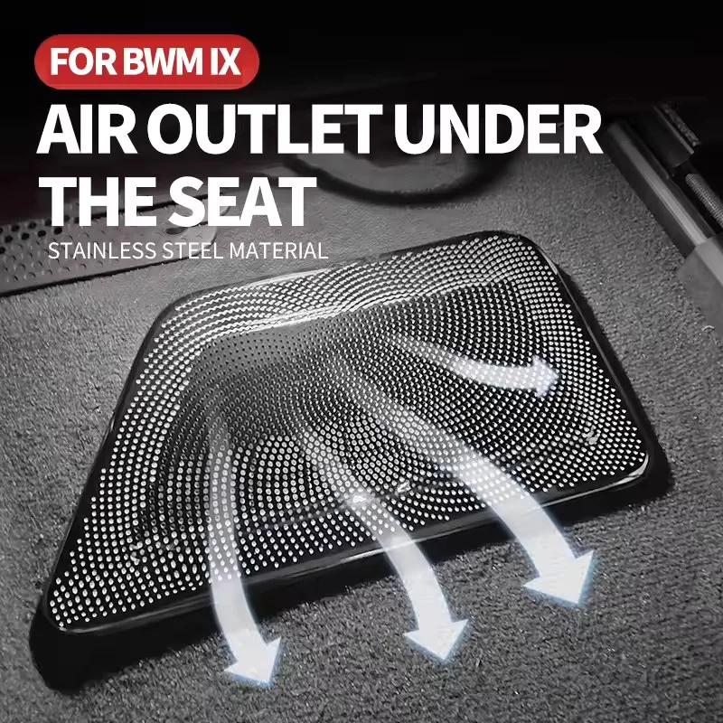 

Car Rear Air Vent Cover For BMW IX i20 IX40 ix50 M60 2022 2023 2024 2025 Outlet Dust Cover Under The Seat Cover Body Kit