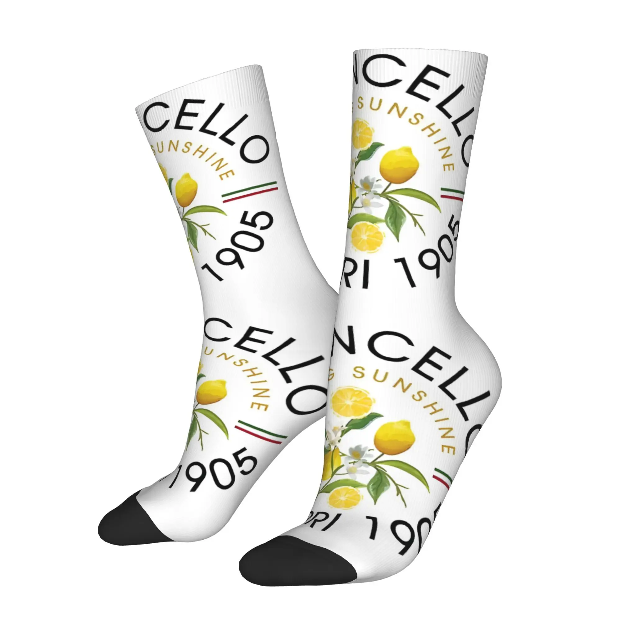 

Funny Happy Men's Socks Limoncello Pattern Vintage Harajuku Hip Hop Novelty Crew Sock Gift Pattern Printed