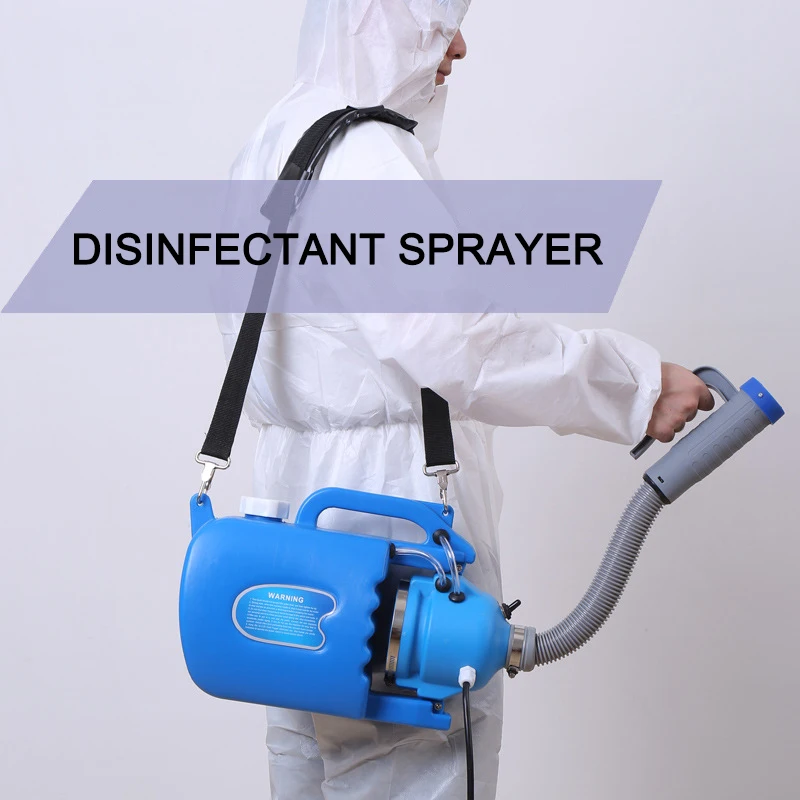 

5L Disinfectant Sprayer Cold Fogger Atomizer Electric Sprayer Spray Range 6-8m Wind Speed Adjustable 220-240V/1200W 110V/800W