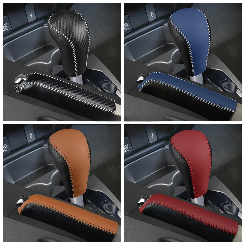 

Подходит для HondaAmaze Brio accordGear, чехол для ручки переключения передач, защитный чехол, ручка, кожаный чехол, рычаг переключения передач