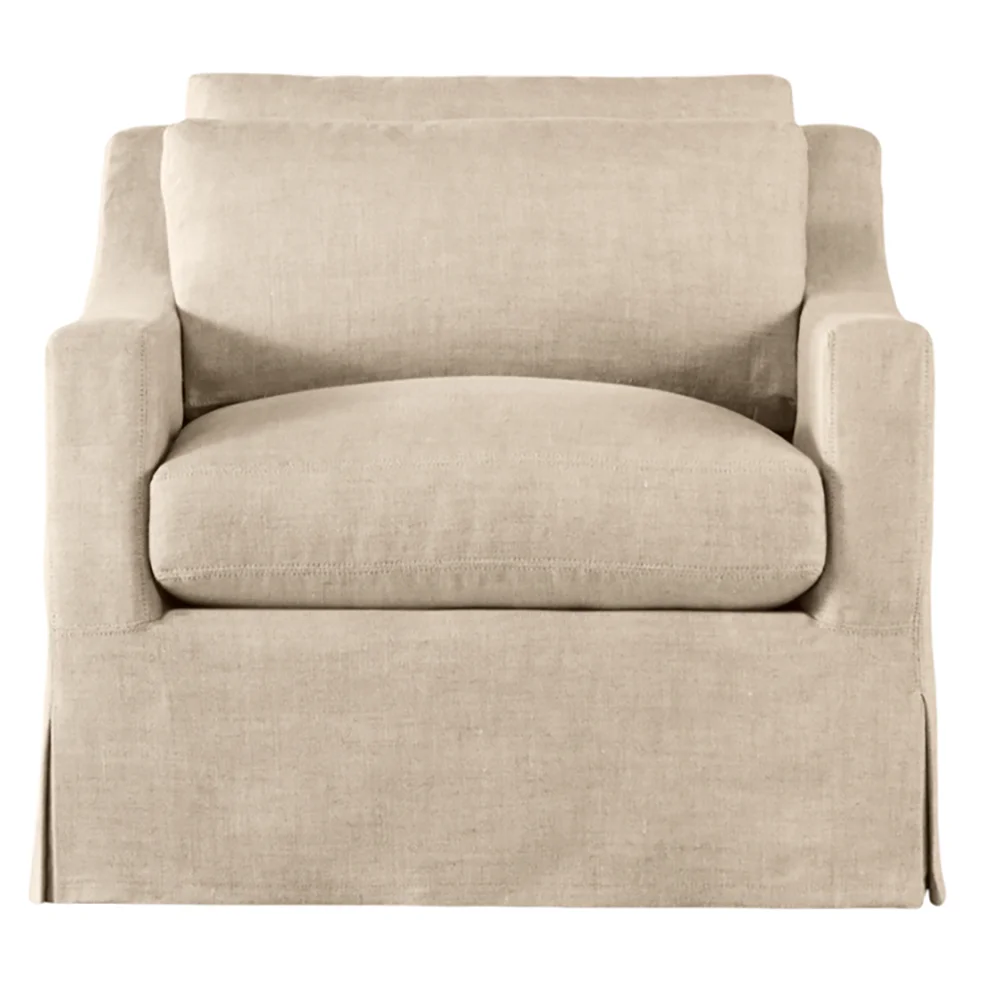 Modern living room home fabric single sofa modern chair living room furniture thick fabric swivel chair