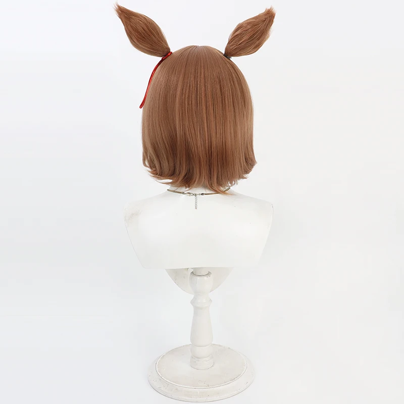 Jogo uma musume bonito derby verno luz cosplay peruca orelhas cauda festa de halloween traje prop cabelo sintético fibra resistente ao calor