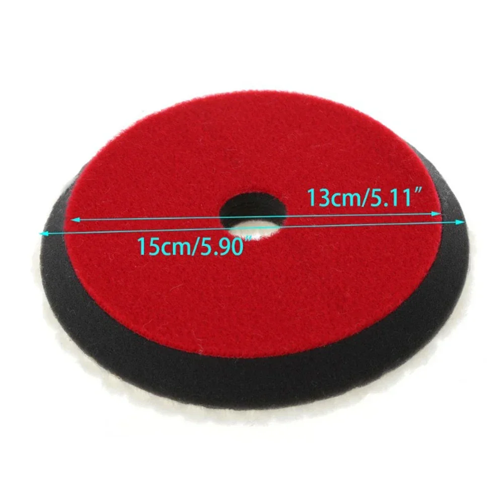 

Car Cleaning Polishing Pad 1pcs 6 " 7" Red Silicones White Wool Beveled Edge Car Enamels Ointments And Waxes