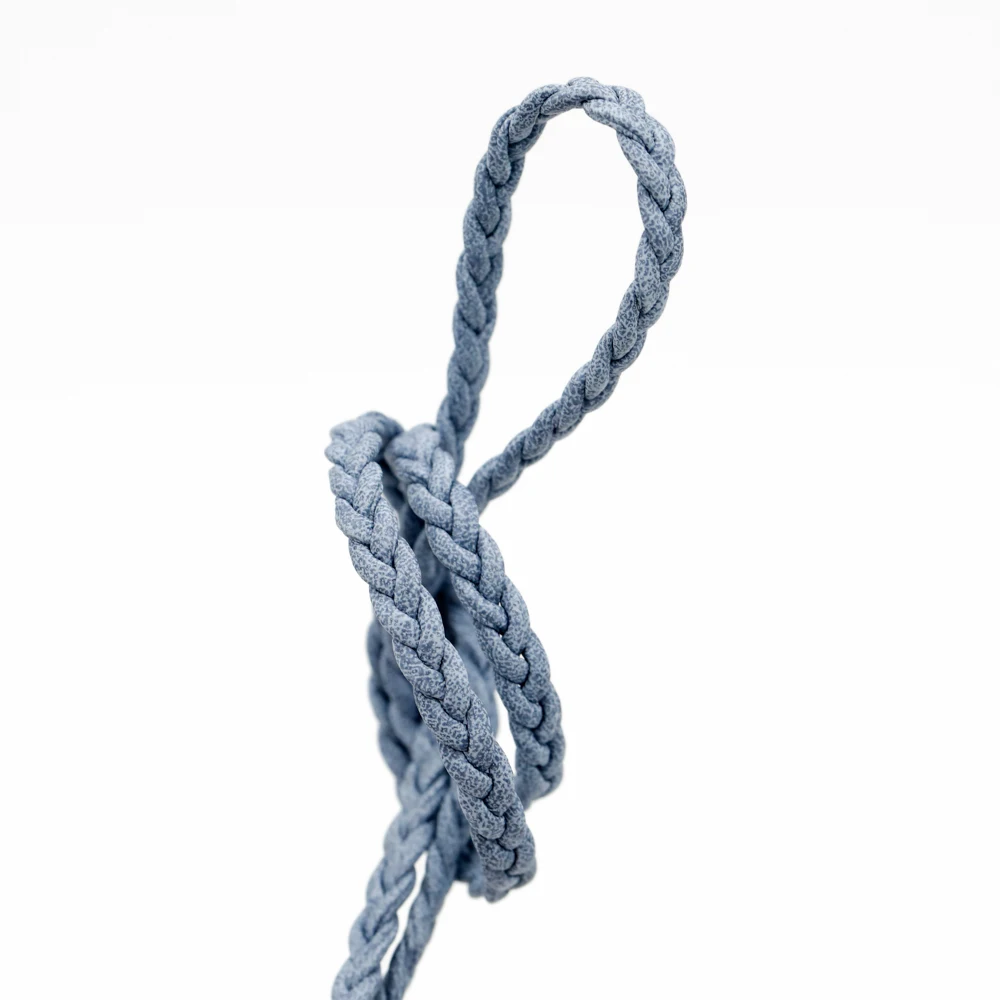 2 Meter bunte geflochtene PU-Lederschnur, 4 mm flache Kunstlederschnur für DIY-Halsketten, Armbänder und Schmuckherstellung – Detail 4