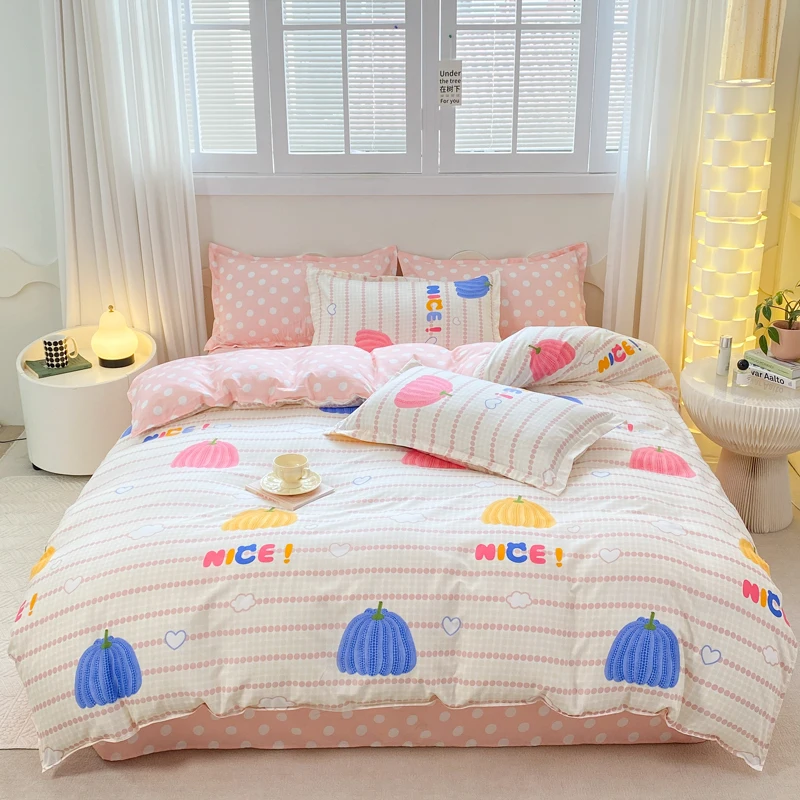 4-piece bedding set comforter set Soft and comfortable  for be suited to four seasons Suitable for the room dormitory