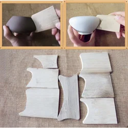 Pottery Purple Clay Teapot Making Special Tools Bamboo Grate Plate DIY Handmade Ceramic Teapot Body Cover Smooth Bamboo Grate