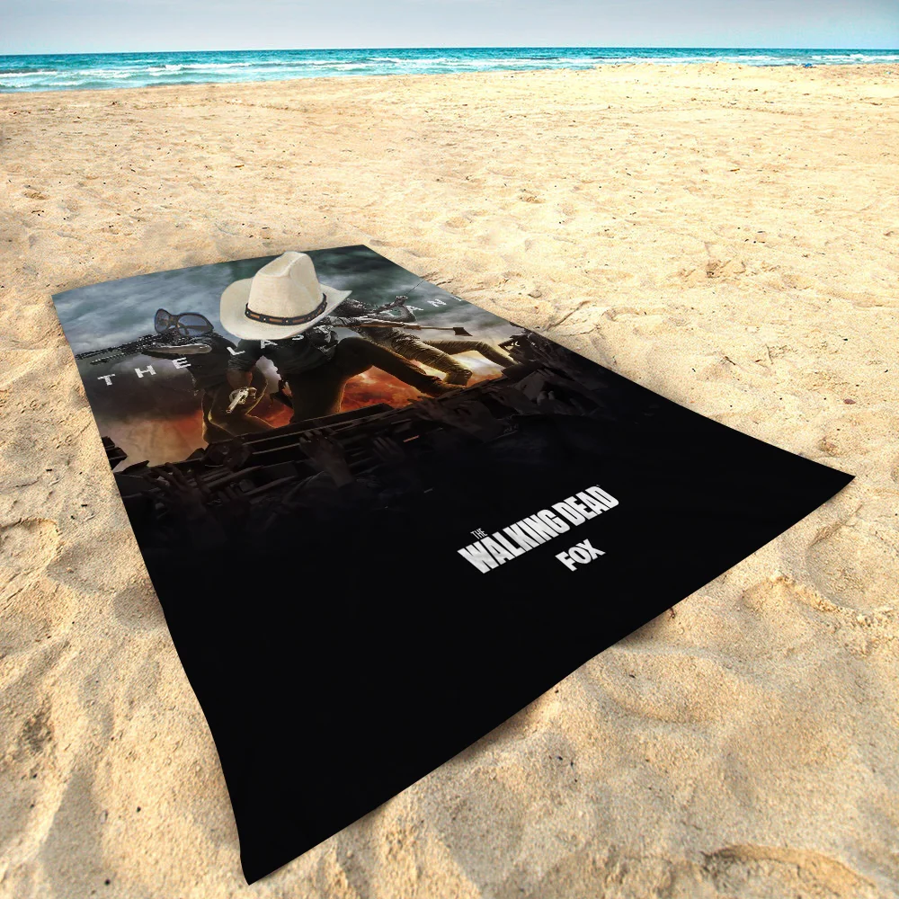 

The Walking Dead Microfiber Printed Beach Towel Mountain Climbing Yoga Beach Swimming Running Absorbent Soft Towel