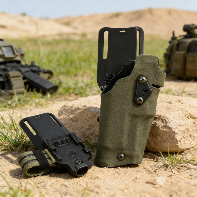 

Тактическая кобура для правой руки для пистолетов Glock 17 Gen4 G19, совместимая с фонарями X300 X300U, быстросъемная, на бедро