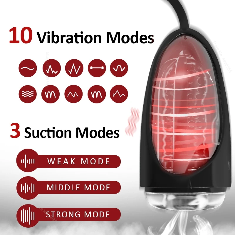 Automatic Male Mastubator Sex Toys Stimulate Sex Toys for Adults in Bed Telescopic Masturbation Cup Realistic Vagina Vacuum Mug