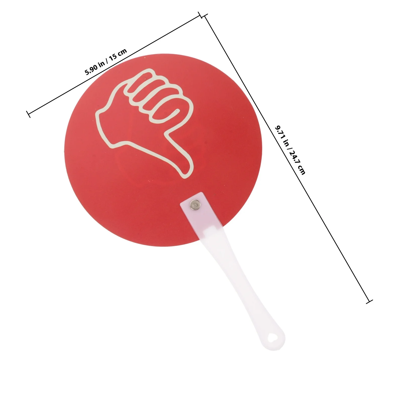 5Pcs Plastic Thumbs Paddles Hand Held Signs on Stick for Game Judging Board Classroom Voting System Teacher Gadgets Educational