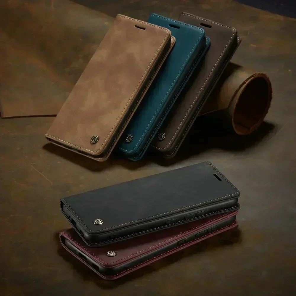 Luxury Leather Case For Xiaomi Redmi Note 14 13 Note12 Pro Plus 4G 5G Redmi 12C POCO X5 X6 X7 Pro 5G Magnetic Wallet Flip Cover