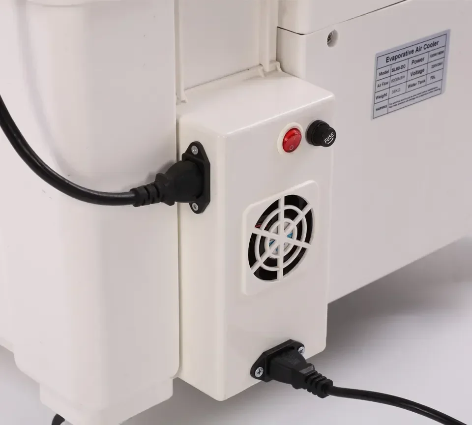 تصميم جديد DC مروحة مكيف الهواء المائي صديقة للبيئة مروحة تبريد الهواء المحمول مبرد الهواء المحمول